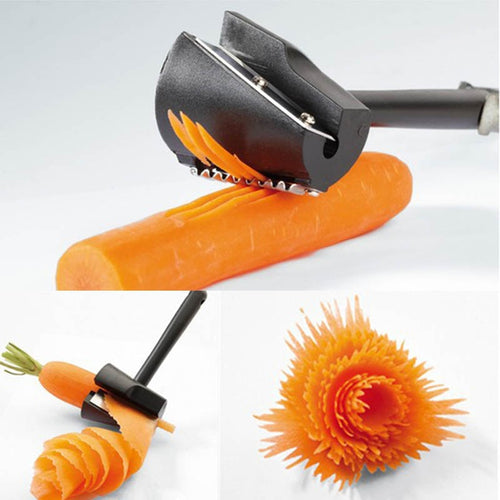 Roll Flower Decorative  Potato Carrot Cutter Slicer  Fruit Vegetable Slicer Peeler  Kitchen Accessories  Carving Roll Tools