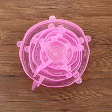 Load image into Gallery viewer, Kitchen Accessories Gadgets Silicone Food Lid 6pcs/set Stretch